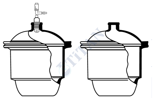 ÇALIŞKAN - LG010.02.0240  - Desikatör, Vakumsuz 240 mm