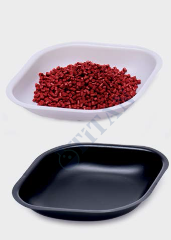 ISOLAB - 037.06.005 tartım kabı - P.S - elips form - siyah - 5 ml (100 adet / paket)