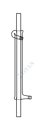 ÇALIŞKAN - LG013.02.0400  - Düz (Liebig) soğutucu, Şilifsiz Ceket Boyu 400 mm