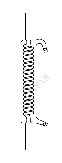 ÇALIŞKAN - LG013.04.0300  - Spiralli soğutucu, Şilifsiz Ceket Boyu 300 mm