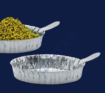 ISOLAB - 037.24.065 aluminyum tabak - tutamağı ile - 65 mm çap - 16 mm H (100 adet / paket)
