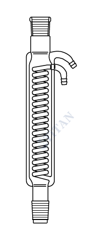 ÇALIŞKAN - LG013.10.2529 - Çift ceketli (Intensif) soğutucu, çift şilifli  NS : 29/32 , Ceket Boyu 250 mm