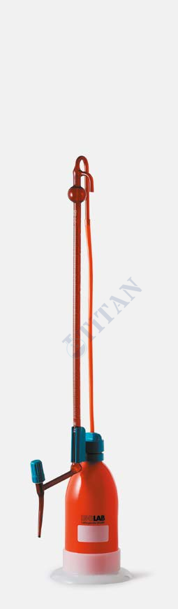 ISOLAB - 020.05.050 büret - otomatik - şilling - amber - AS kalite - grup sertifikalı - beyaz skala - 50 ml (1 adet / paket)