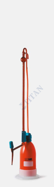 ISOLAB - 020.05.050 büret - otomatik - şilling - amber - AS kalite - grup sertifikalı - beyaz skala - 50 ml (1 adet / paket)
