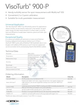 WTW - Visoturb 900-P Bulanıklık Ölçüm Elektrodu