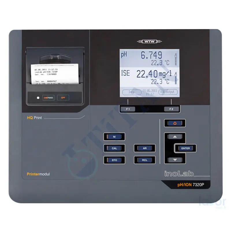 WTW - Inolab pH/Ion 7320P Set Masa Tipi pH / İyon Ölçer + Entegre Yazıcıya Sahiptir