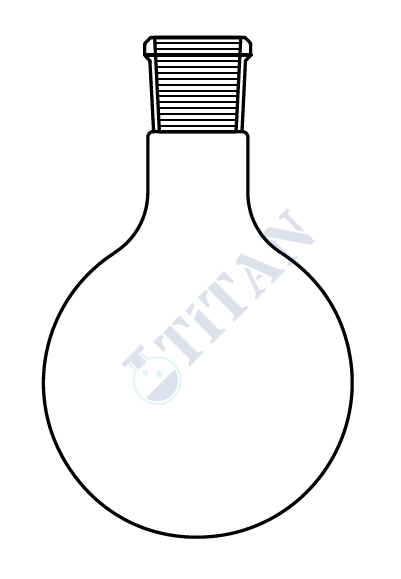 ÇALIŞKAN - LG006.02.0050 - Distilasyon fraksiyonları toplama başlığı, Yedek parçaları (Balon,Tek şilifli,Dibi Yuvarlak) 50 ml Hacim, NS : 14.5/23