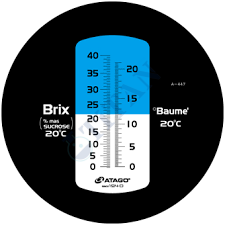ATAGO - 2594 Master-Baume Şarap Refraktometresi  Baume: 0.0...  21.0 °  /  Brix: % 0.0... 40.0