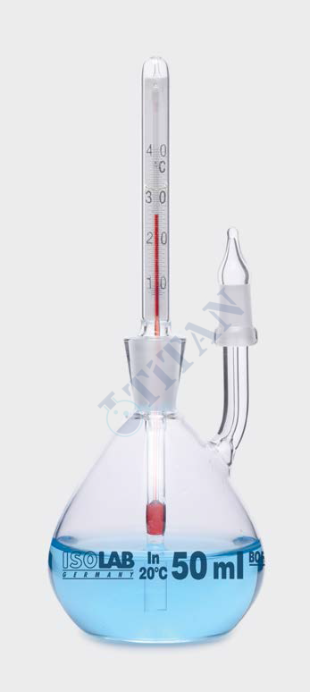ISOLAB - 023.03.050 piknometre - kalibreli - termometreli - 50 ml (1 adet / paket)