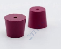 ISOLAB - 051.21.007 tıpa - kauçuk - delikli - 23,0 x 29,0 mm çap - 30 mm H (1 adet / paket)