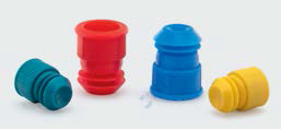 ISOLAB - 051.11.005 tup tıpası - flanj - 15/16 mm tupler için - yeşil (100 adet / paket)