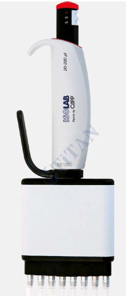 ISOLAB - 011.21.300 otomatik pipet - 8 kanal - araştırma amaçlı - 30 - 300 ul (1 adet / paket)