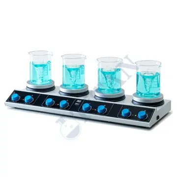 VELP - AM4 4 Bölmeli Isıtıcılı Manyetik Karıştırıcı 100... 1500 rpm / 4X15 L / 310 °C