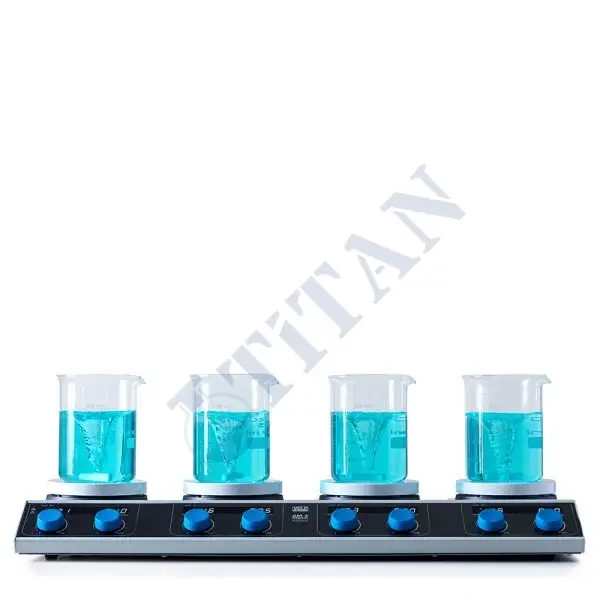 VELP - AM4 4 Bölmeli Isıtıcılı Manyetik Karıştırıcı 100... 1500 rpm / 4X15 L / 310 °C