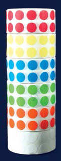 ISOLAB - 099.05.025 etiket - 50 ml tüpler için - 25 mm çap - beyaz (500 etiket / paket)